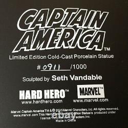 Avenger’s Captain America Statue, Hard Hero, Vandable, Ltd Ed, Mint Condition