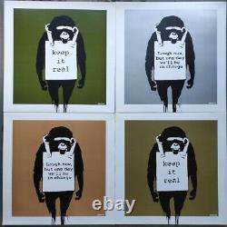 Banksy Dj Dm'laugh Now' Collection Toutes Les 4 Couleurs En Condition Immaculée