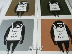 Banksy Dj Dm'laugh Now' Collection Toutes Les 4 Couleurs En Condition Immaculée
