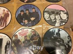Beatles 20ème Anniversaire Des Disques De Picture Full Set Mint Condition, Tous 22