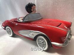 Betty Boop Édition Limitée 1958 Corvette Pot à Cookies Retraité et Numéroté