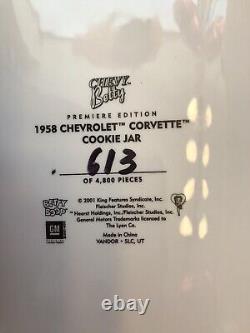 Betty Boop Édition Limitée 1958 Corvette Pot à Cookies Retraité et Numéroté