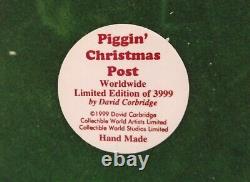 Boîte aux lettres de Noël Piggin Limited Edition faite à la main en parfait état