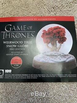 Boule À Neige Game Of Thrones Weirwood (édition Limitée) 312/500 Bon État