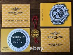 Breitling Pour Bentley Gt. Montre Chronomètre Homme, Bracelet En Cuir- Edition Limitée