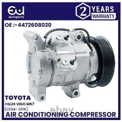 Compresseur de climatisation A / C pour Toyota Hilux Vigo Mk VII 2.5 3.0 883100k112