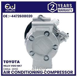 Compresseur de climatisation A / C pour Toyota Hilux Vigo Mk VII 2.5 3.0 883100k112