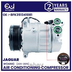 Compresseur de climatisation A/c pour Jaguar Xf X250 11-15 2.2 D C2z13666 C2z29596