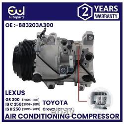 Compresseur de climatisation AC pour Lexus Gs300 Is250 Is350 S19 E2 2.5 883203a300