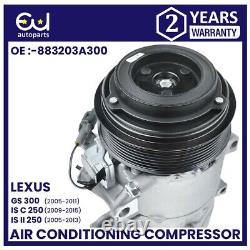 Compresseur de climatisation AC pour Lexus Gs300 Is250 Is350 S19 E2 2.5 883203a300