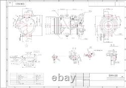 Compresseur de climatisation AC pour Lexus Gs300 Is250 Is350 S19 E2 2.5 883203a300