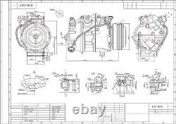 Compresseur de climatisation pour BMW X5 E70 2006-2010 3.0 64529185143 64509121759