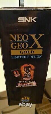 Console Neo Geo X Gold Edition Limitée Nouveau Et Scellé État Fantastique +