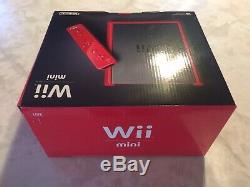 Console Rouge De 8 Go Pour Nintendo Wii Mini Édition Limitée, Neuf. Condition Excellente