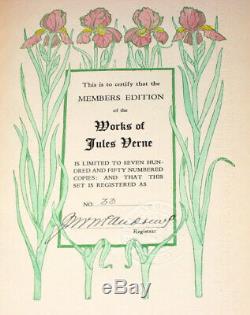 Cuir Positionneurs De Jules Verne! (fin / Mint Condition +!) Première Édition! Rare 1904
