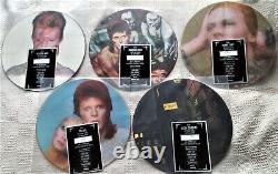 David Bowie Limited Edition Numérotée 1984 Picture Disc Set Très Bon État