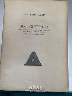 Dix portraits par Gertrude Stein Édition limitée sous emballage en bon état