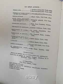 Dix portraits par Gertrude Stein Édition limitée sous emballage en bon état