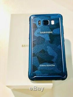 Édition Limitée Camo Bleu Grand État Samsung S8 Actif G892a Gsm Déverrouillé