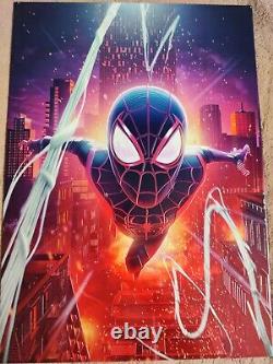 Édition limitée Displate de Miles Morales en excellent état (imperfections corrigées)