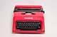 Édition Limitée Olivetti Lettera 35 Machine à écrire Rouge, Vintage, En Parfait état