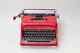 Édition Limitée Olivetti Studio 44 Machine à écrire Rouge, Vintage, En Parfait état