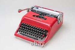 Édition limitée Olivetti Studio 44 machine à écrire rouge, vintage, en parfait état