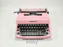 Édition limitée de la machine à écrire Lettera 32 Flamingo Pink, vintage, en parfait état