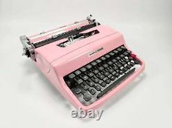 Édition limitée de la machine à écrire Lettera 32 Flamingo Pink, vintage, en parfait état