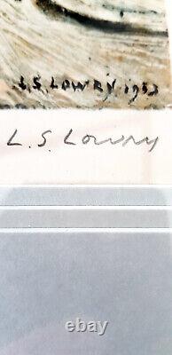 Édition limitée signée de 850 exemplaires de L S Lowry, scène industrielle en parfait état.