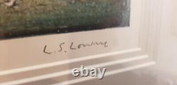 Édition limitée signée par l'original L.S. Lowry du parc Peel à Salford, en parfait état