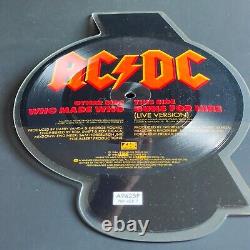 Édition spéciale limitée AC/DC Picture Disc 1986 WHO MADE WHO A 9425 P