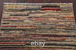 Élégant tapis en laine Gabbeh Kashkoli fait main, édition limitée 3x5 ft