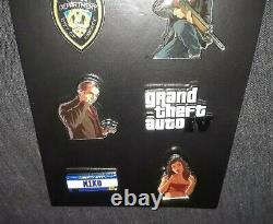 Ensemble D'épingles De Promo Auto IV De Grand Theft (2008) Vg Condition Édition Limitée Gta 4 Pins