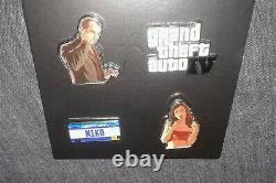 Ensemble D'épingles De Promo Auto IV De Grand Theft (2008) Vg Condition Édition Limitée Gta 4 Pins