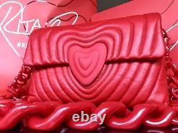 Escada X Rita Ora Sac Cœur Rouge Limité-édition Excellent État