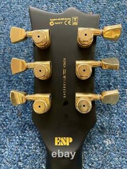 Esp Ltd Ec-1000 W11080348 Deluxe Guitare Électrique Black & Gold État Rapport