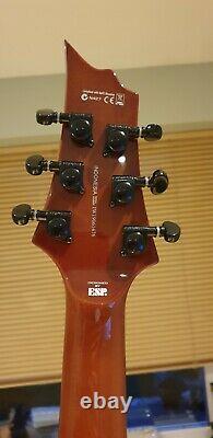 Esp Ltd H1001fr Quilt Maple Violet Shadow Fade Electric Guitar Mint Condition