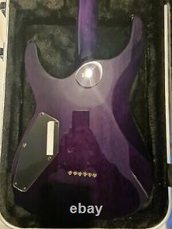 Esp Ltd Mh-1000nt, See-thru Purple Excellent État Avec Gator Hardcase