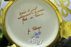 Fabergé Limoges Swan Édition Egg Limitée No. 56 Peint À La Main Grande Condition