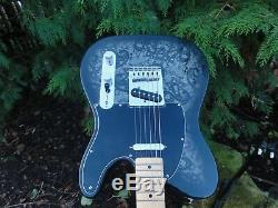 Fender Telecaster Fsr Noir Paisley Special Edition Limitée Etat Neuf