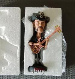 Figurine bobblehead Lemmy de Motorhead en édition limitée numérotée, état neuf et en parfait état.