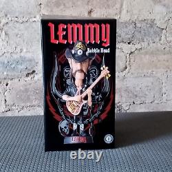 Figurine bobblehead Lemmy de Motorhead en édition limitée numérotée, état neuf et en parfait état.