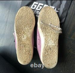 Golden Goose Sz 40 9 Mai Pink Glitter Sneakers. État D'utilisation Avec Sac À Poussière