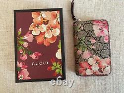 Gucci Gg Supreme Monogram Bloom Zip Wallet Grand Condition Avec Édition Limitée En Box