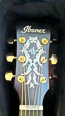 Ibanez Avd16 Ltd. Guitare Acoustique. Superbe État. Avec Cas Dur D'origine
