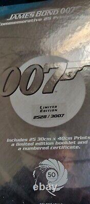James Bond 007 Commémorative 25 Print Boxset Edition Limitée État De La Menthe