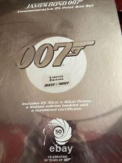 James Bond 007 Commémorative 25 Print Boxset Edition Limitée État De La Menthe