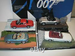 James Bond Car Collection 30 X 007 Modèles Moulés Sous Pression, Tous En Parfait État