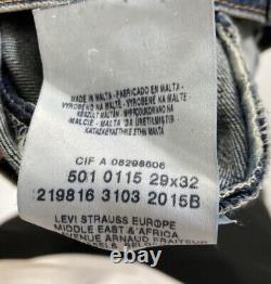 Jean LEVI'S 501 Édition Limitée W29 L30 Bleu en Excellent État pour Homme